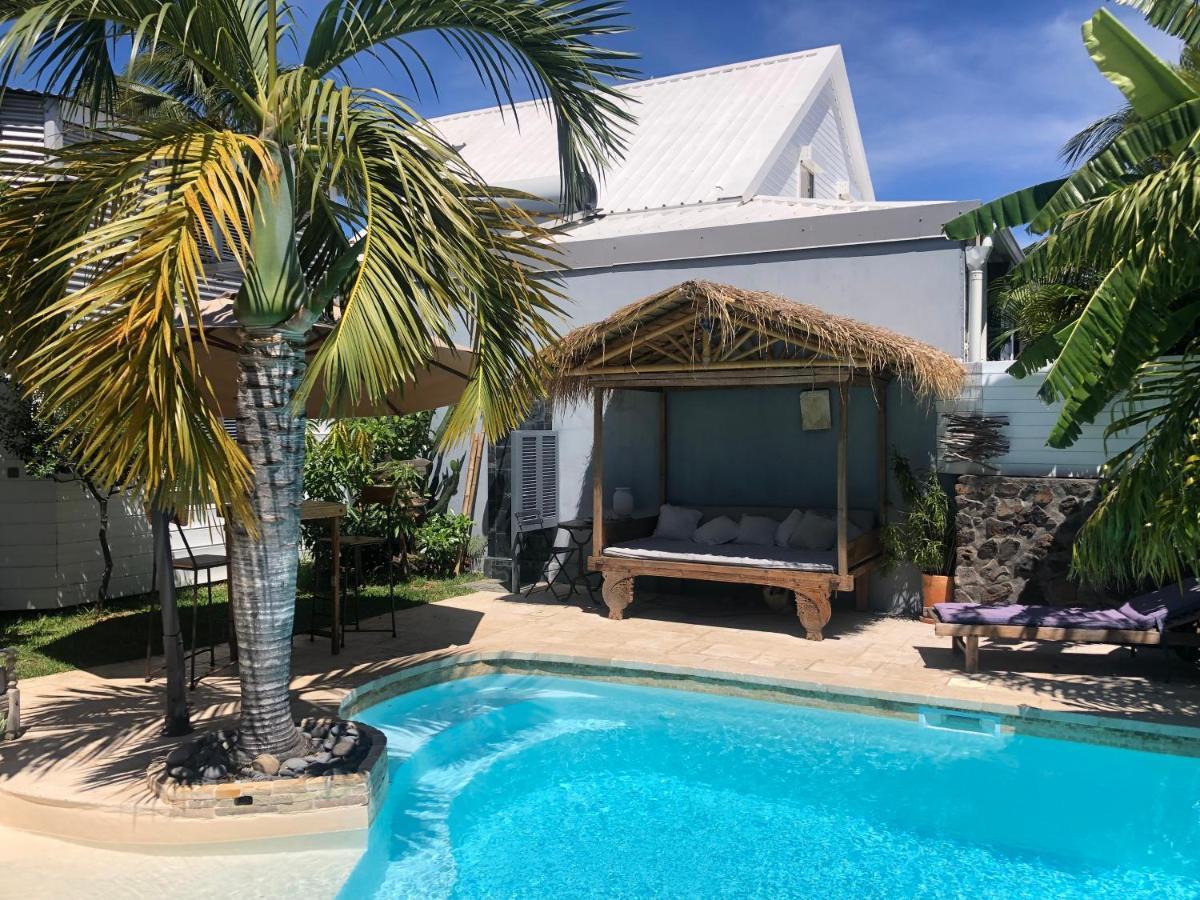 Studio Independant Dans Propriete Avec Piscine Et Wifi Apartamento Saint-Gilles-les Bains Exterior foto