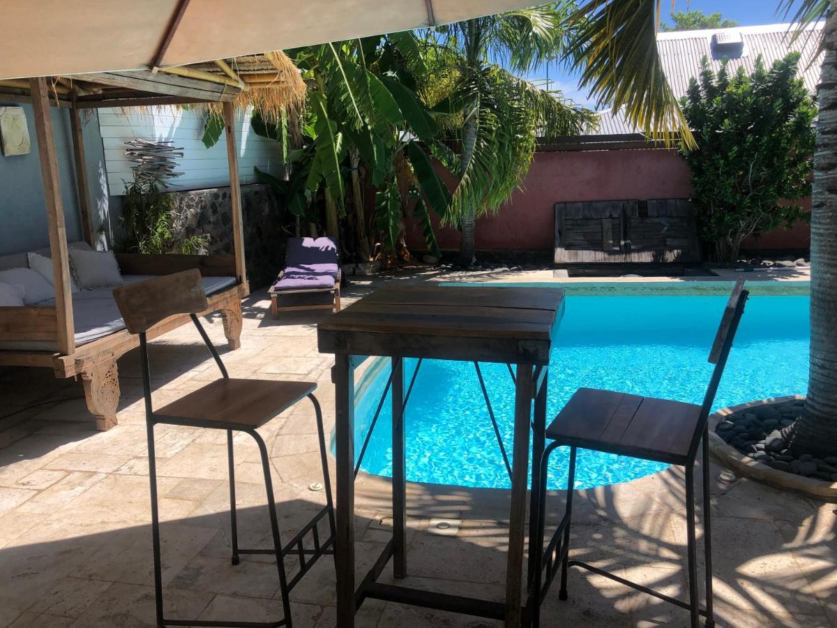Studio Independant Dans Propriete Avec Piscine Et Wifi Apartamento Saint-Gilles-les Bains Exterior foto